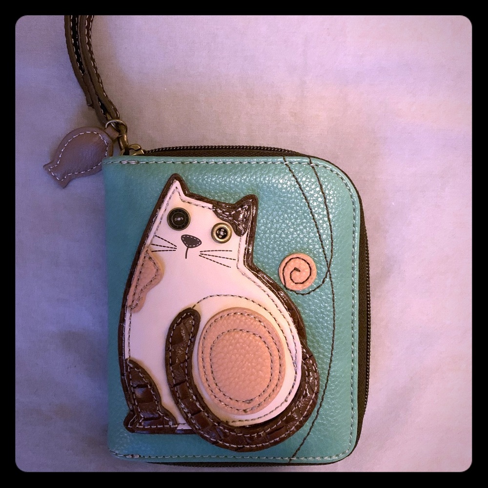 Super cute Kitty wallet with wristlet